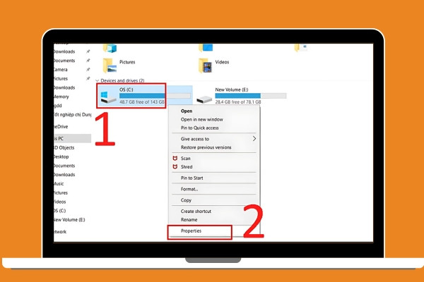 Dùng công cụ Optimize Drives bước 2