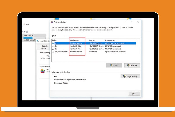 Dùng công cụ Optimize Drives bước 4