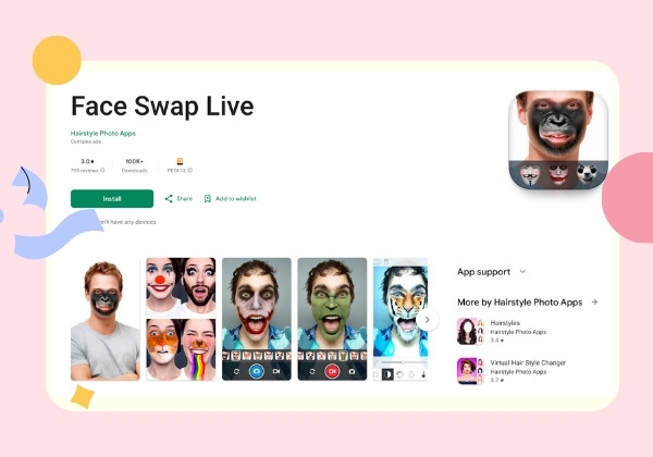 Face Swap Live: Ứng dụng hoán đổi khuôn mặt thời gian thực