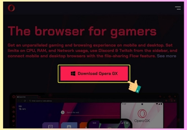 Hướng dẫn cách download Opera GX trên máy tính đơn giản và chi tiết bước 1