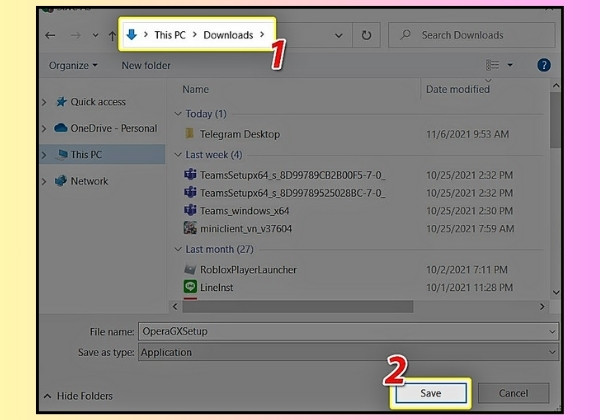 Hướng dẫn cách download Opera GX trên máy tính đơn giản và chi tiết bước 2