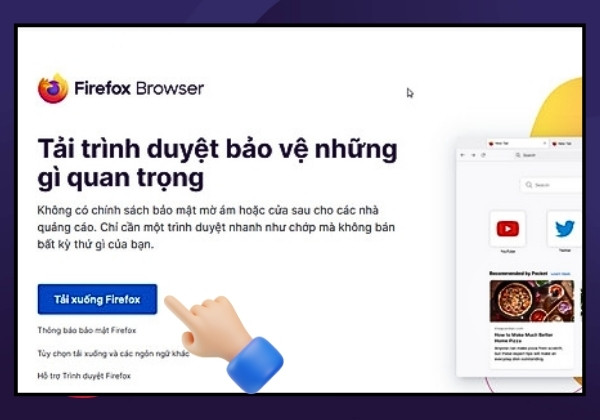 Hướng dẫn cách download Firefox trên máy tính đơn giản nhất  bước 1