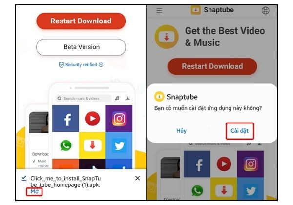 Hướng dẫn chi tiết cách tải Snaptube về điện thoại Android đơn giản nhất 3