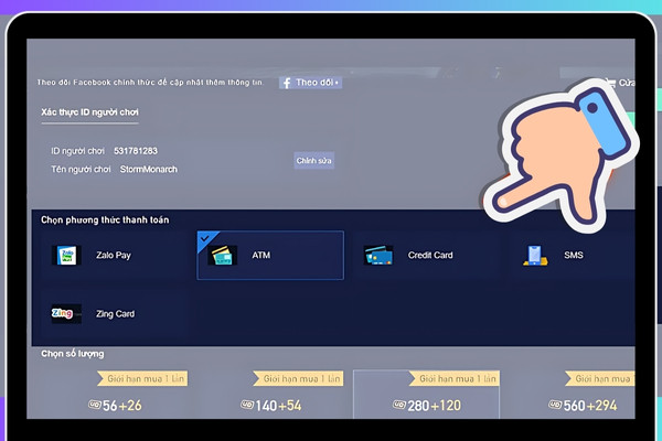 Nạp PUBG qua website B3