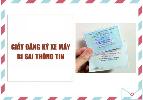 Sai thông tin đăng ký xe