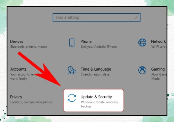 Sử dụng công cụ Troubleshooter để máy tự tìm và sửa lỗi bước 1