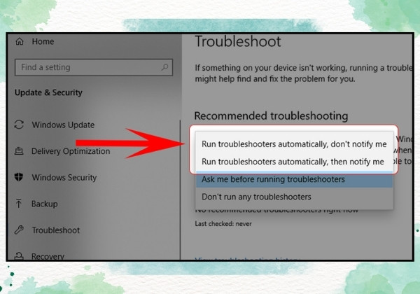 Sử dụng công cụ Troubleshooter để máy tự tìm và sửa lỗi bước 3 Sử dụng công cụ Troubleshooter để máy tự tìm và sửa lỗi bước 3