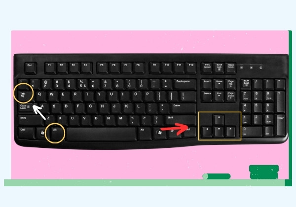 Sử dụng kết hợp Alt + Tab và phím mũi tên trên Windows Sử dụng kết hợp Alt + Tab và phím mũi tên trên Windows