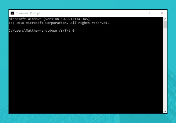 Sử dụng phím tắt nhanh từ Command Prompt 2 Sử dụng phím tắt nhanh từ Command Prompt 2