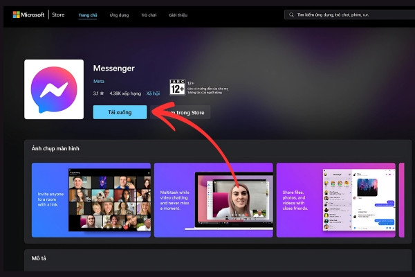 Tải Messenger bằng file.exe 3