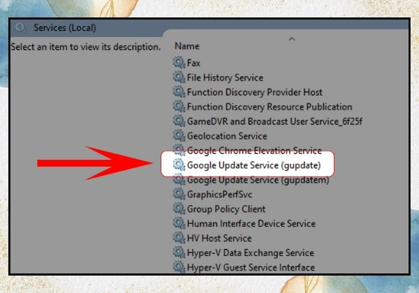 Tắt Google Automatic Update bước 2 Tắt Google Automatic Update bước 2