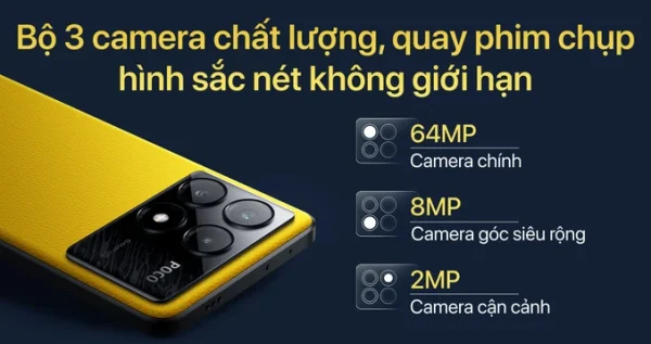 Thay kính camera Xiaomi Poco X6 Pro