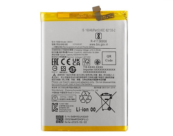 Thay pin Xiaomi POCO M5