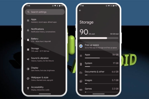 Trên Android 2