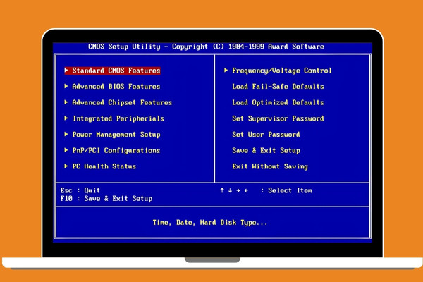 Truy cập BIOS