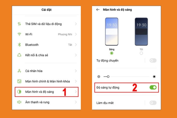 Tùy chỉnh độ sáng màn hình điện thoại phù hợp