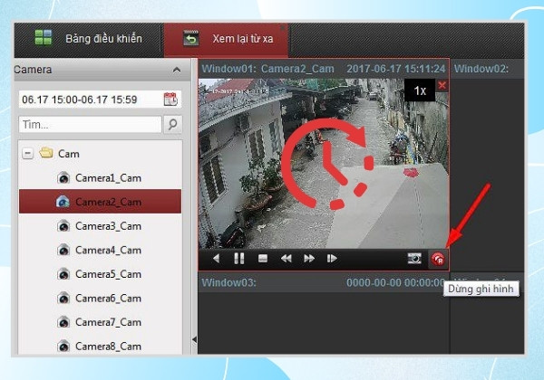 Xem lại dữ liệu ghi hình