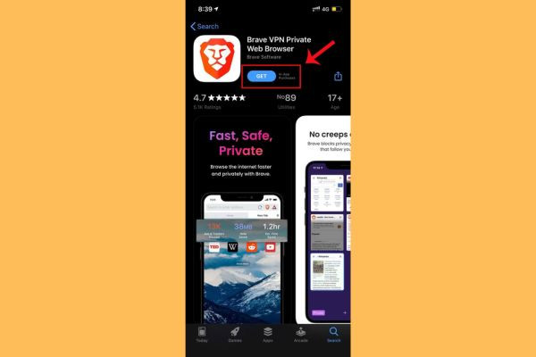 Cách download brave về điện thoại&nbsp;4