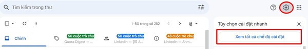 Cách cài chữ ký trong Gmail bằng máy tính 1