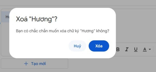 Xóa chữ ký trong Gmail như thế nào? 4
