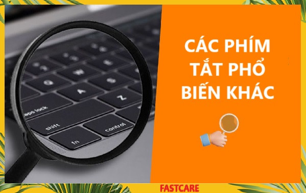 Các phím tắt Mac nâng cao phổ biến khác