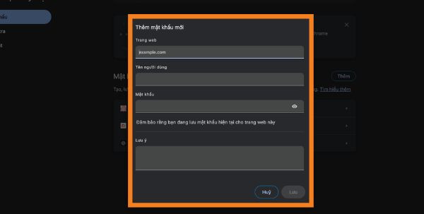 Cách cài Autofill trên Chrome bằng máy tính bước 3