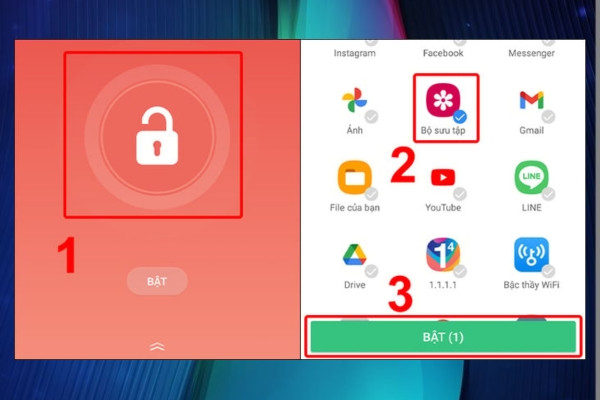 Cách cài mật khẩu thư viện ảnh cho Android bước 3 Cách cài mật khẩu thư viện ảnh cho Android bước 3