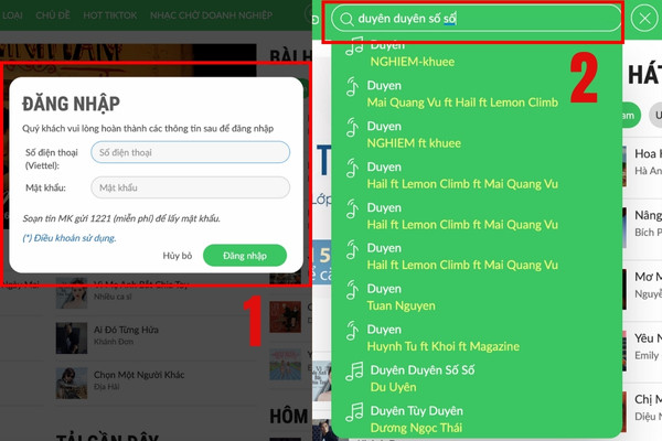 Cài nhạc chờ qua website Imuzik Viettel 2