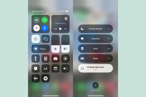 Cách cài tên trên màn hình khóa iPhone bằng Focus mode bước 4