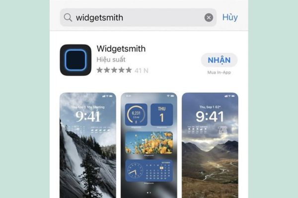 Cách ghi tên trên màn hình khóa iPhone bằng Widgetsmith bước 1