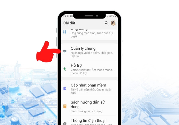 Cách khôi phục cài đặt gốc cho Samsung bước 2