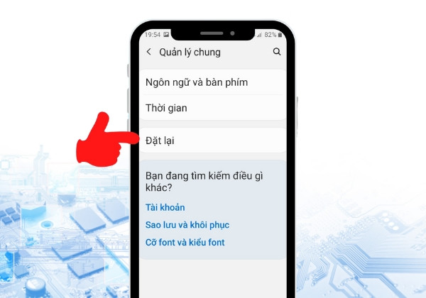 Cách khôi phục cài đặt gốc cho Samsung bước 3
