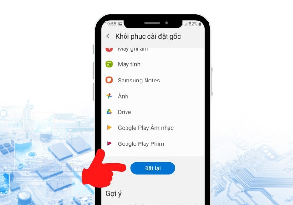 Cách khôi phục cài đặt gốc cho Samsung bước 5