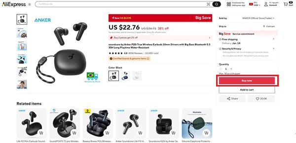 Cách mua hàng trên AliExpress tại Việt Nam