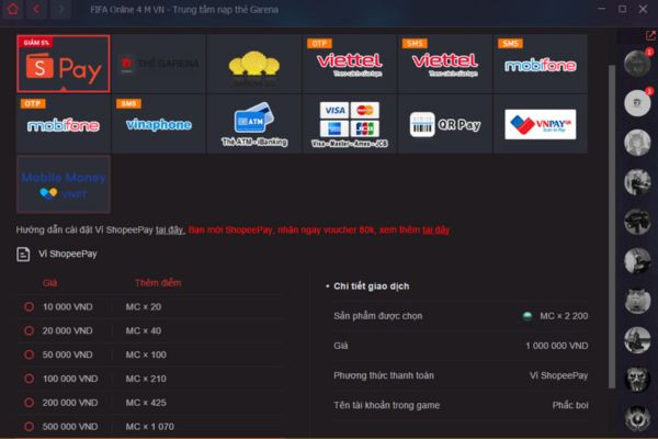 Cách nạp thẻ Game trên Shopee 3