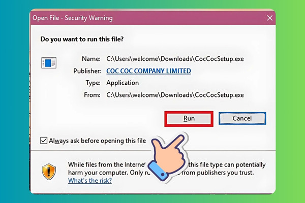 Cách tải Cốc Cốc về Windows bước 6