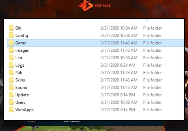 Cách 1: Cài đặt lại game qua file setupreg bước 1