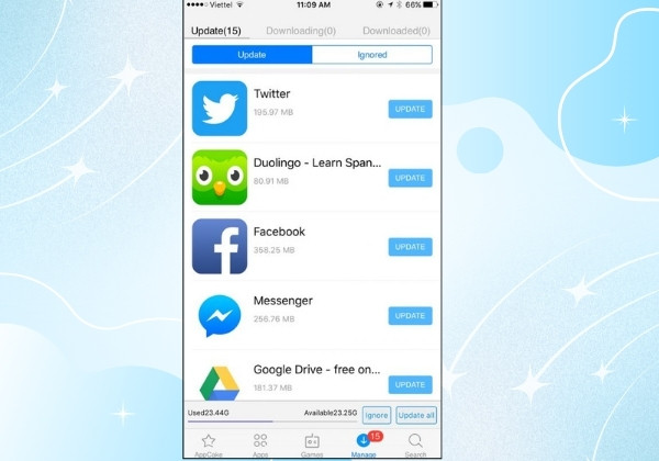 Cài đặt ứng dụng AppCake 8 Cài đặt ứng dụng AppCake 8