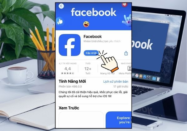 Cập nhật ứng dụng Facebook