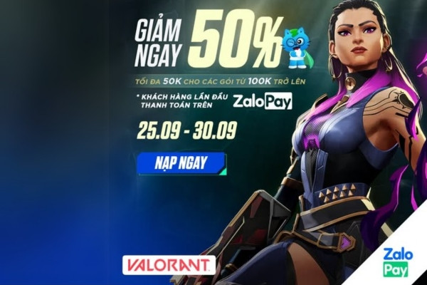 Có khuyến mãi nào khi nạp qua Valorant ZaloPay không?