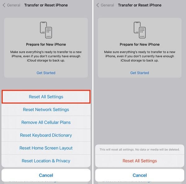 Đặt lại iPhone Đặt lại iPhone