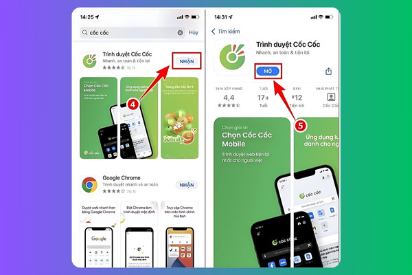 Đối với hệ điều hành iOS bước 2