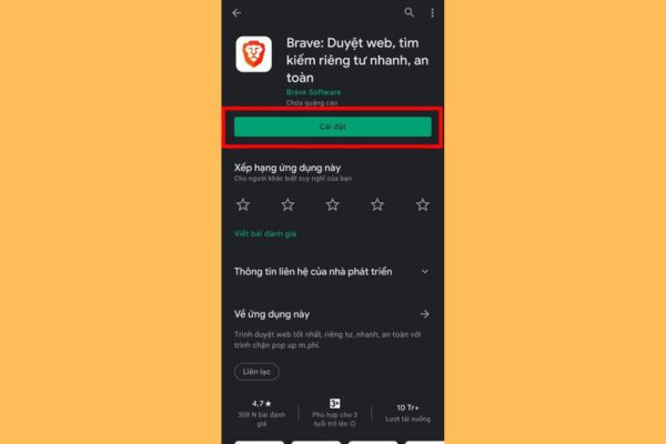 Download Brave về Android 3