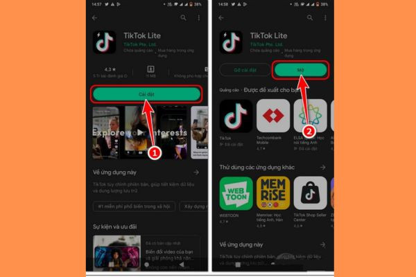 Download TikTok Lite về dòng điện thoại Android 1