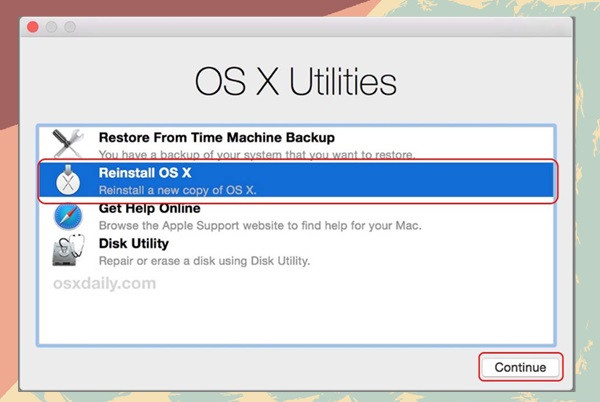 Factory Reset Macbook trên dòng máy Intel bước 4