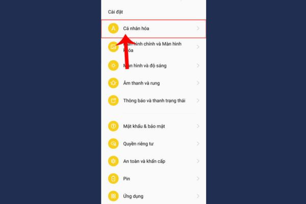 Hướng dẫn bật sáng viền màn hình OPPO bước 2 Hướng dẫn bật sáng viền màn hình OPPO bước 2