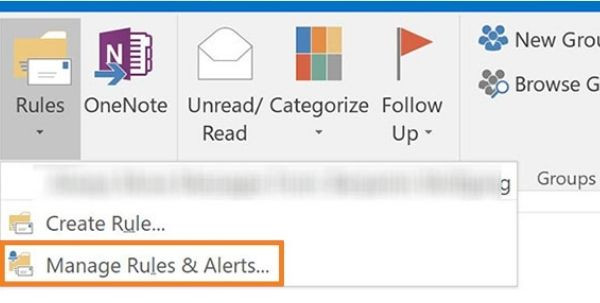 Hướng dẫn cách cài Auto Forward Mail trong Outlook bước 1