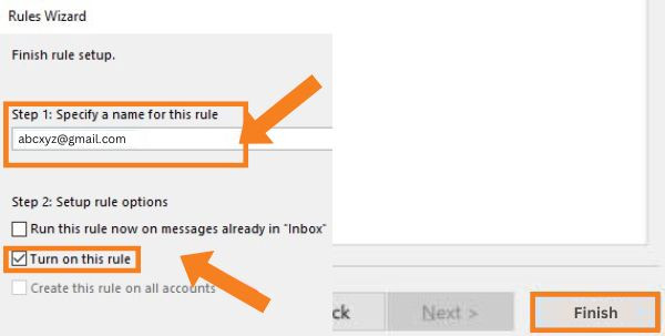 Hướng dẫn cách cài Auto Forward Mail trong Outlook bước 5