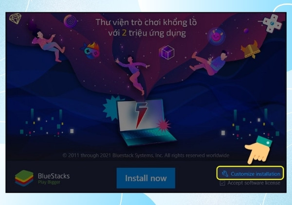 Hướng dẫn cách tải phần mềm giả lập Bluestacks trên PC 5 Hướng dẫn cách tải phần mềm giả lập Bluestacks trên PC 5