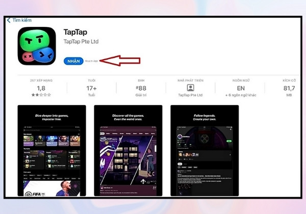 Hướng dẫn cách tải TapTap cho iOS chi tiết 2 Hướng dẫn cách tải TapTap cho iOS chi tiết 2